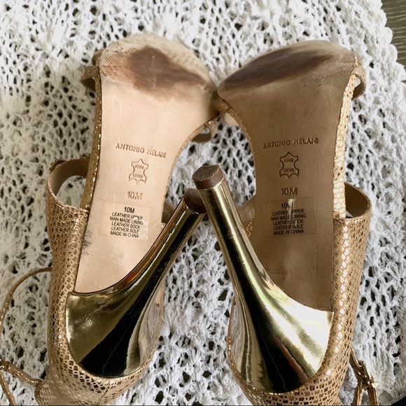 ANTONIO MELANI JEWELED RHINESTONES EMBELLISHED HIGH HEELS SHOES - Picture 12 of 14